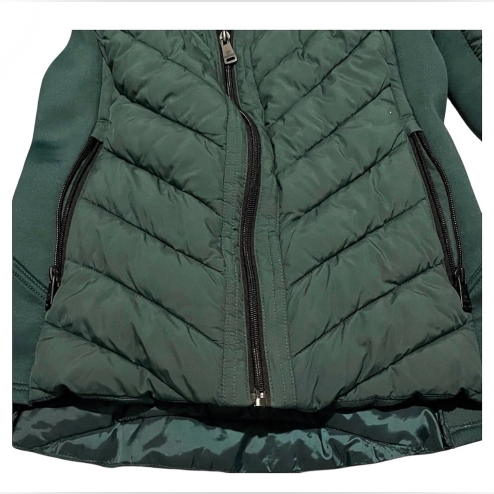 Bernardo Emerald Stretch Puffer Jacket Hooded Quilted Winter Coat Waterproof, S - Picture 7 of 11